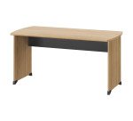 Bureau droit L 140 x P 80 cm piètement plein bois - Jazz