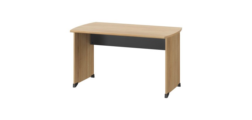 Bureau droit L 120 x P 80 cm piètement plein bois - Jazz