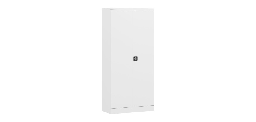 Armoire Métal blanc portes battantes Union H 195 cm