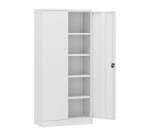 Armoire Métal blanc portes battantes Union H 195 cm