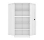 Armoire Métal blanc portes battantes Union H 195 cm