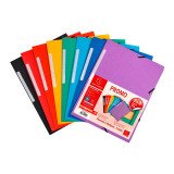 Chemise à élastique 3 rabats carte recyclée Exacompta 24 x 32 cm, Pack de 7 + 3, couleurs assorties