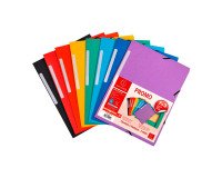 Chemise à élastique 3 rabats carte recyclée Exacompta 24 x 32 cm, Pack de 7 + 3, couleurs assorties