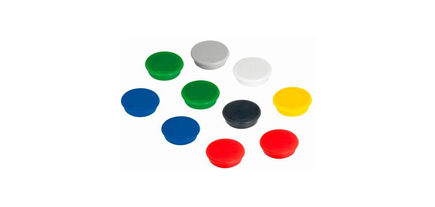 Plots magnétiques aimants Ø 38 mm - Lot de 10