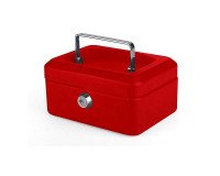 Caisse à monnaie, (L)150 x (P)115 x (H)80 mm, rouge