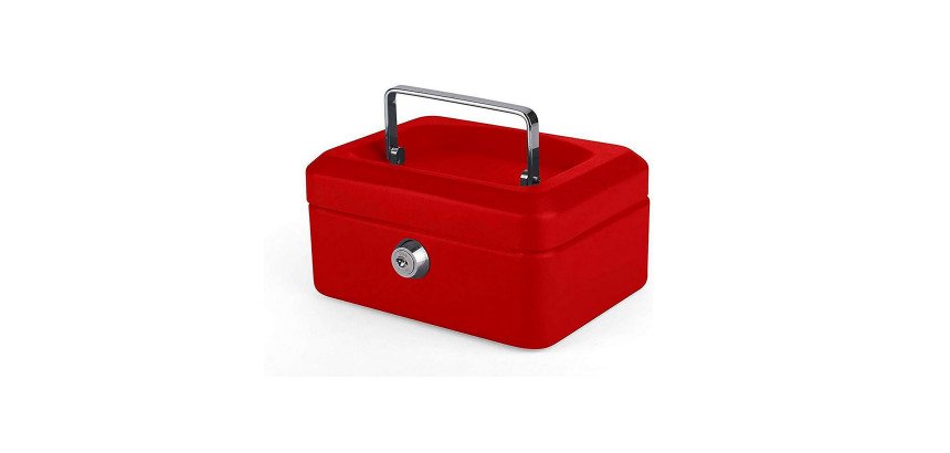 Coffret caisse à monnaie Pavo, 15 cm