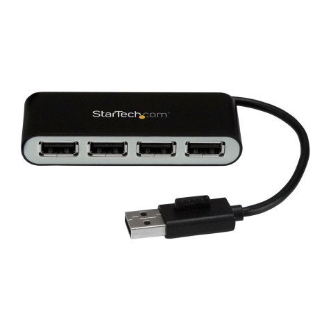 Hub USB 2.0 portable à 4 ports avec câble intégré StarTech