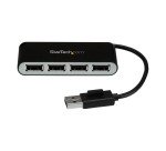 StarTech.com Hub USB 2.0 portable à 4 ports avec câble intégré