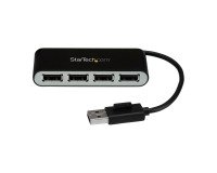 Hub USB 2.0 portable à 4 ports avec câble intégré StarTech