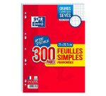 Feuilles mobiles 300 pages seyès A4 21 x 29,7 Oxford - perforées