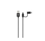 Pack voiture 3 en 1 T'nB chargeur allume-cigare + support grille d'aération + câble USB-C & micro-USB