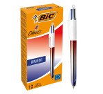 Stylo bille Bic 4 couleurs Gradient rétractable pointe 1 mm - écriture moyenne