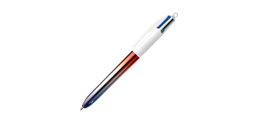Ballpoint pen Bic 4 colors Gradient retractable 1 mm tip - medium writing