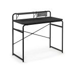 Escritorio Foreman melamina acabado negro patas de acero acabado negro 98 x 46 cm
