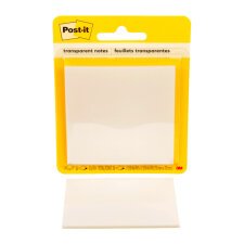 Notes repositionnables transparentes Post-it - Bloc de 36 feuilles