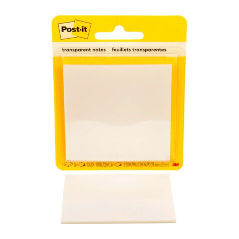 Notes repositionnables transparentes Post-it - Bloc de 36 feuilles