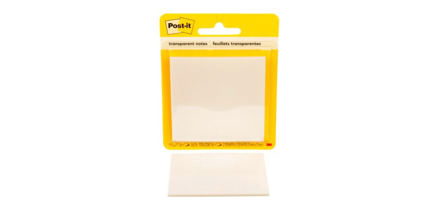 Notes repositionnables transparentes Post-it - Bloc de 36 feuilles
