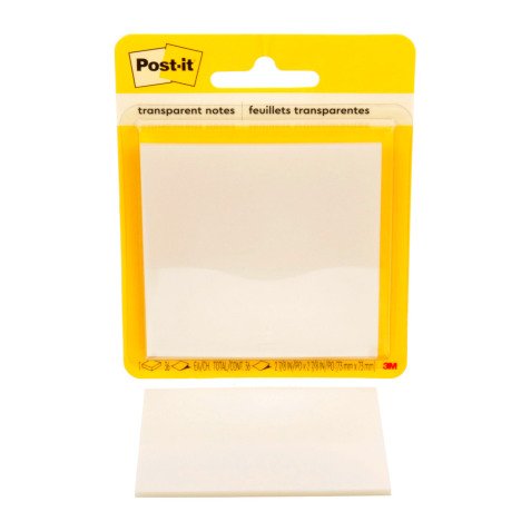 Notes repositionnables transparentes Post-it - Bloc de 36 feuilles