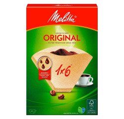 Filtre à café Melitta Original "1 x 6", brun - Boîte de 40