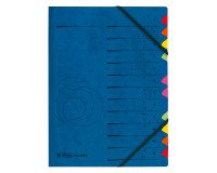 Trieur carte Herlitz Easy Orga 12 divisions, bleu