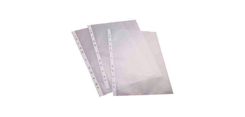 Pochette perforée ProOffice A4 polypropylène grainé - Lot de 10