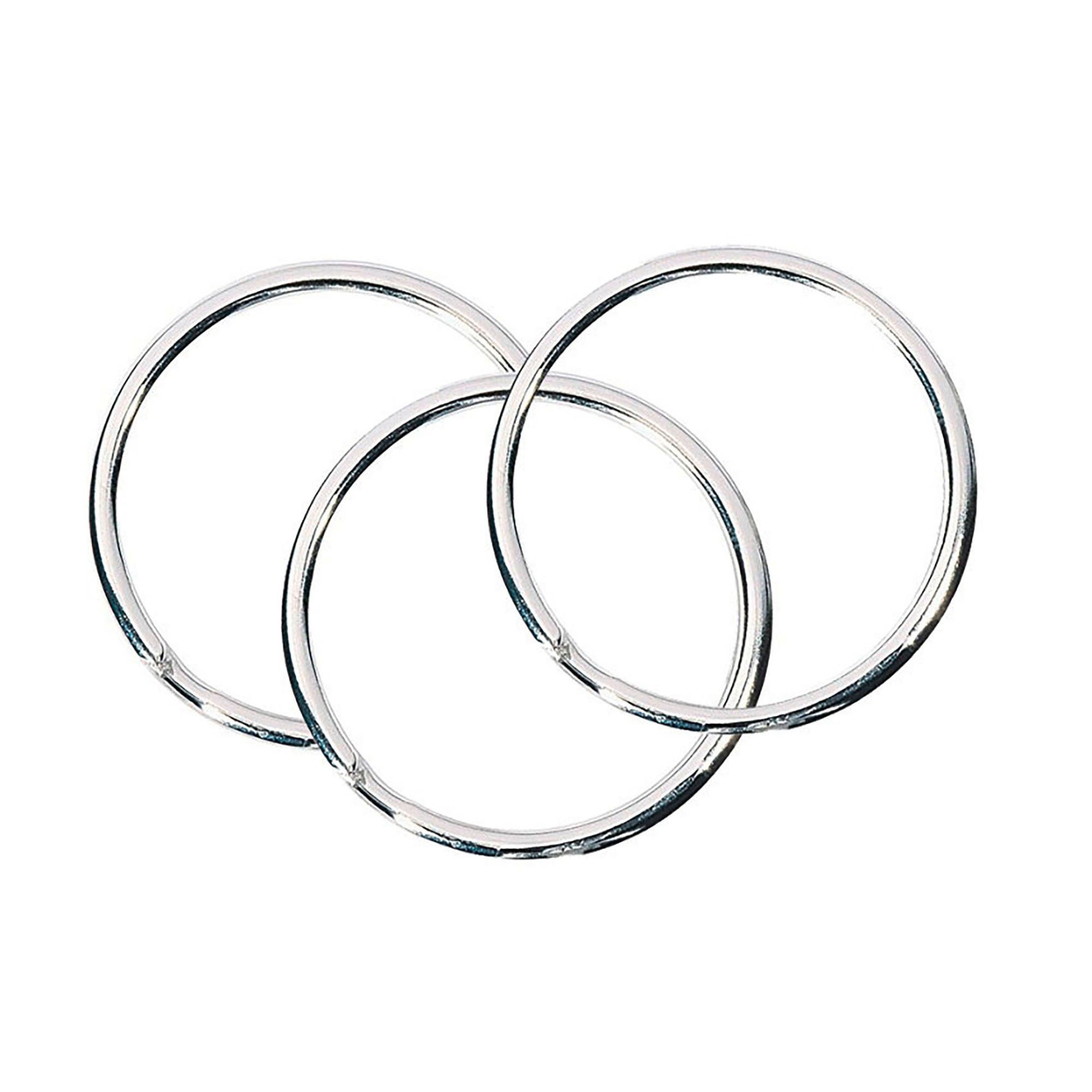 Anneaux 15 20 25 30mm Lot 80 Anneaux Porte Clés Acier   4 Tailles (15 30mm)   Pour Clés Et DIY Accessoires Clés