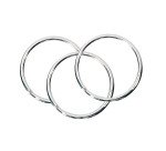 Anneaux porte-clés en métal, diamètre: 20 mm