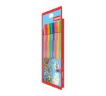 Feutre Stabilo Pen 68 coloris assortis dont 5 fluo - Pochette de 15