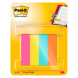 Marque-pages papier repositionnable couleurs Poptimistic Post-it - distributeur de 200 feuilles