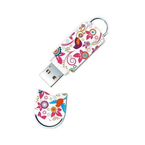 Clé USB-A 64 Go Intégral Bird ans flower  Xpression