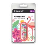 Clé USB-A 32 Go Intégral Flamingo Xpression