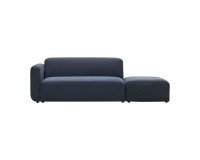 Sofa Neom 2-Sitzer modular mit blauem Endstück 244 cm