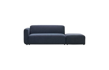 Canapé moduleerbaar Neom 2 plaatsen met aansluiting blauw 244 cm