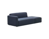 Canapé modulable Neom 2 places avec terminal bleu 244 cm