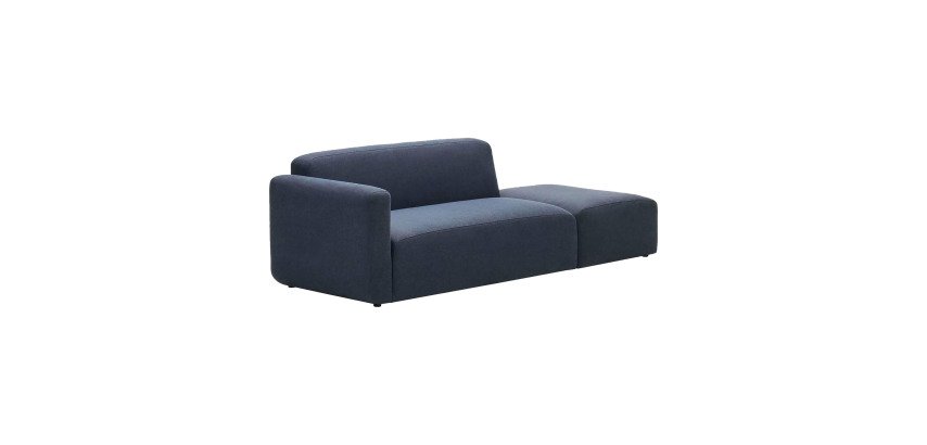 Canapé modulable Neom 2 places avec terminal bleu 244 cm