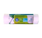 Sac poubelle, 20 litres, sans fermeture, blanc