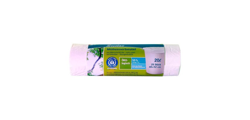 Sac poubelle sans fermeture, blanc