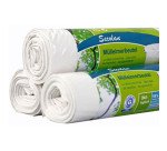 Sac poubelle, 20 litres, sans fermeture, blanc