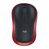 Souris sans fil Logitech M185 rouge
