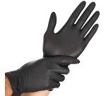 Gant en nitrile 'DARK', M, noir - Boîte de 100 gants