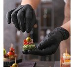 Gant en nitrile 'DARK', M, noir - Boîte de 100 gants