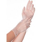 Gant en vinyle Hygostar ´Classic´  blanc - Boîte de 100 gants