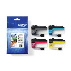 Pack 4 cartridges BROTHER LC426VAL zwart en kleuren voor inkjetprinter