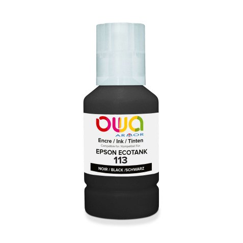 Botella de tinta Owa compatible con Epson 113 negro