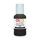 OWA Bidon d'encre équivalent EPSON N°113 Noir pour imprimante à réservoir d'encre