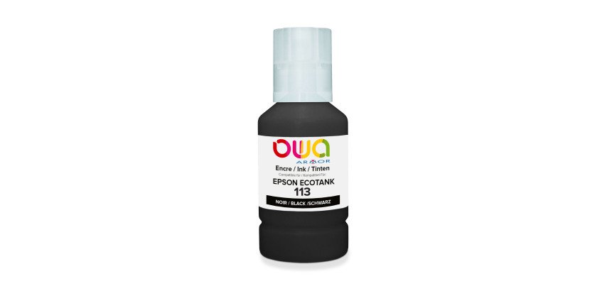 Botella de tinta Owa compatible con Epson 113 negro
