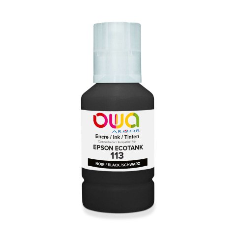 Botella de tinta Owa compatible con Epson 113 negro