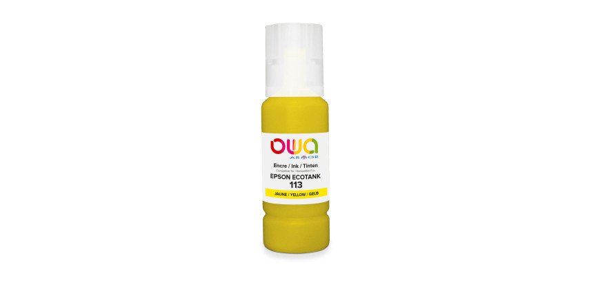 Bouteille d'encre couleurs séparées OWA Equivalent EPSON 113