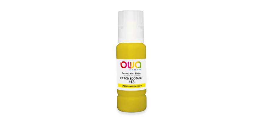 Bouteille d'encre couleurs séparées OWA Equivalent EPSON 113