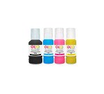 Pack de 4 bouteilles d'encre compatibles OWA - Noir Cyan Magenta Jaune - Equivalent EPSON 113